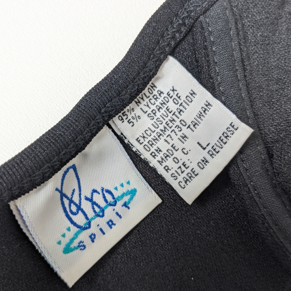 Pro Spirit vintage 80's black bikini size large - Picture 5 of 5
